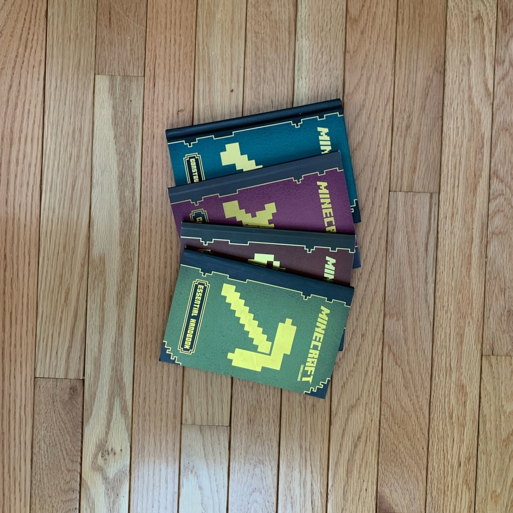 All 4 Minecraft Handbook Books
